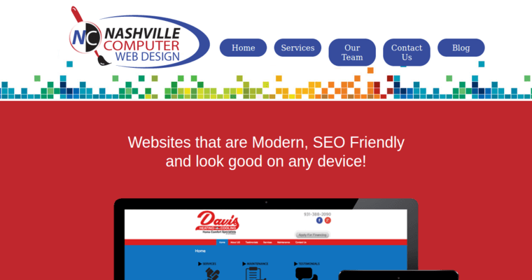 Home page of #5 Top Nashville Web Development Company: Nashville Computer Web Design
