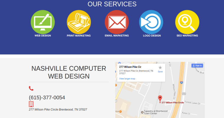 Service page of #5 Top Nashville Web Development Agency: Nashville Computer Web Design
