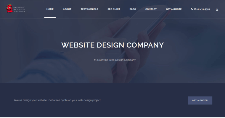 Home page of #6 Top Nashville Web Development Agency: Nashville Web Design