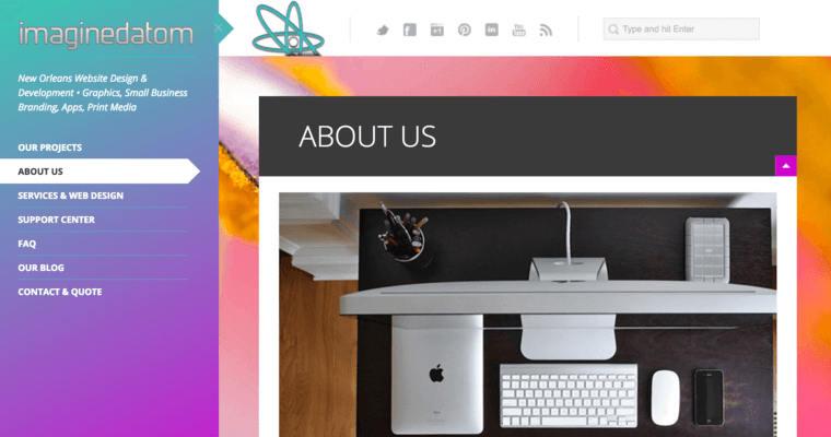 About page of #6 Top New Orleans Web Development Company: ImaginedAtom Web Design