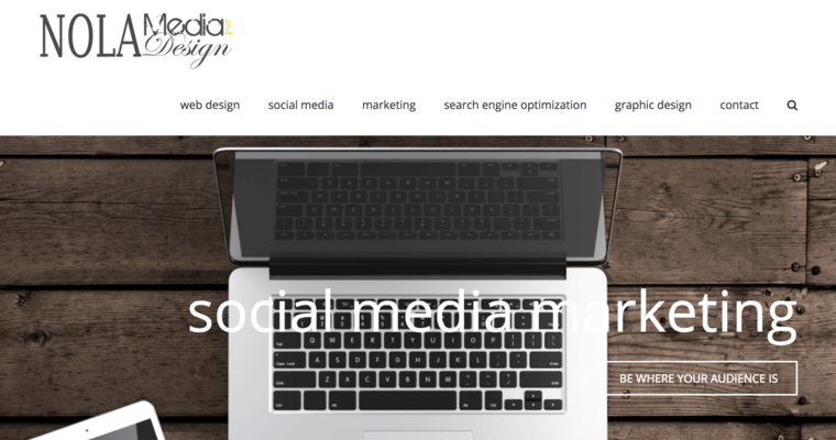 Home page of #8 Top New Orleans Web Development Agency: NOLA Media and Design