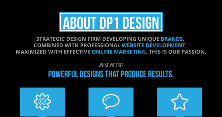 About page of #3 Best New Orleans Web Design Firm: DP1 DESIGN