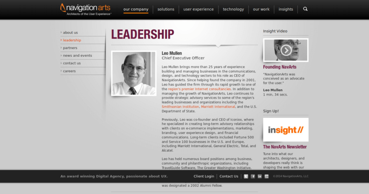 Company page of #8 Leading New web design Agency: Navigation Arts