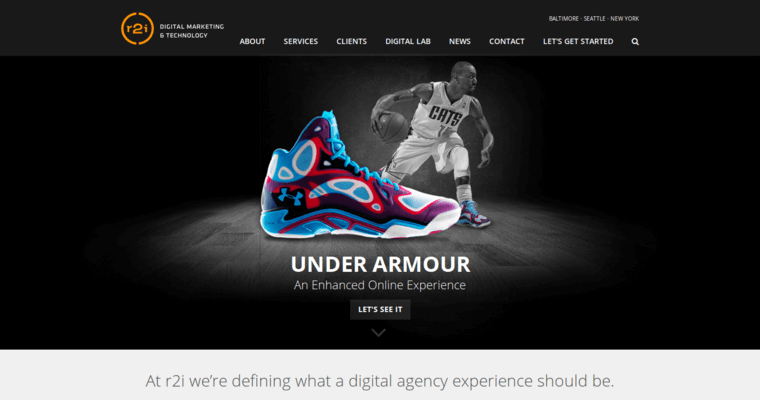 Home page of #4 Best New web design Agency: R2 Integrated