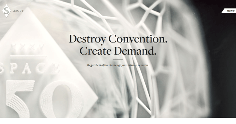 About page of #7 Best New web design Firm: Space150