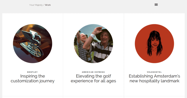 Work page of #6 Best New web design Firm: Your Majesty