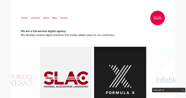 Home page of #3 Best New web design Agency: ProPeople