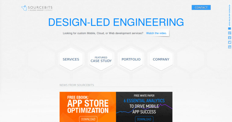 Home page of #1 Leading New web design Business: Sourcebits