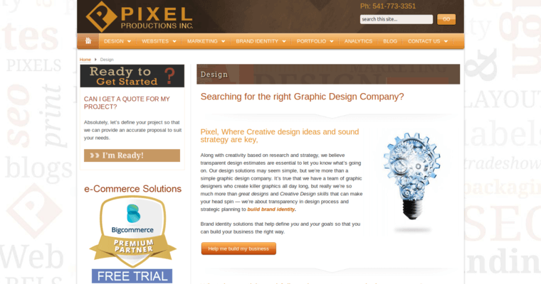 Company page of #10 Best New web design Firm: Pixel Productions