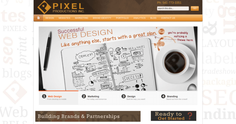 Home page of #10 Top New web design Agency: Pixel Productions