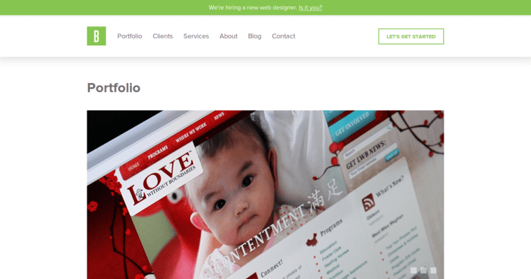 Folio page of #8 Best New web design Agency: Back 40 Design