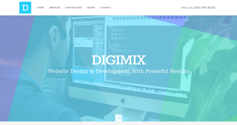 Home page of #9 Top New web design Firm: Digimix