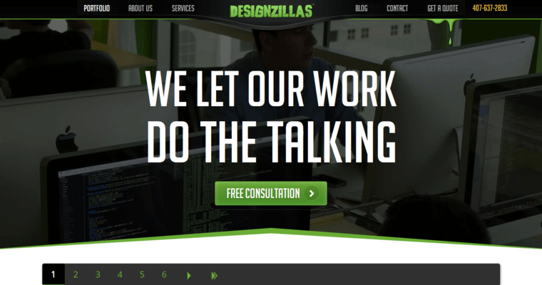 Websites page of #10 Leading New web design Firm: Designzillas