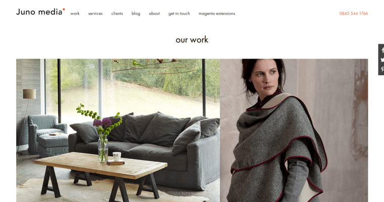Work page of #5 Top New web design Company: Juno Media