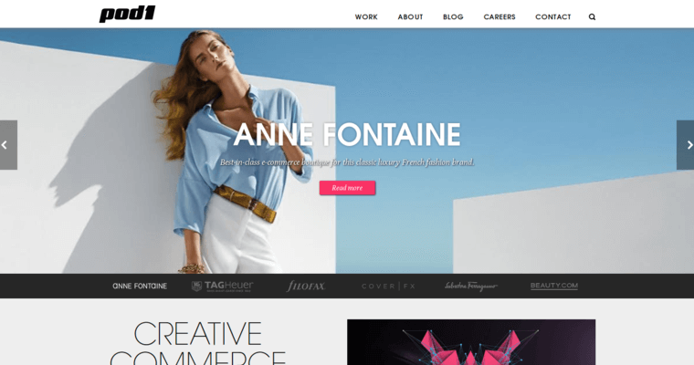 Home page of #3 Leading New web design Company: Pod1