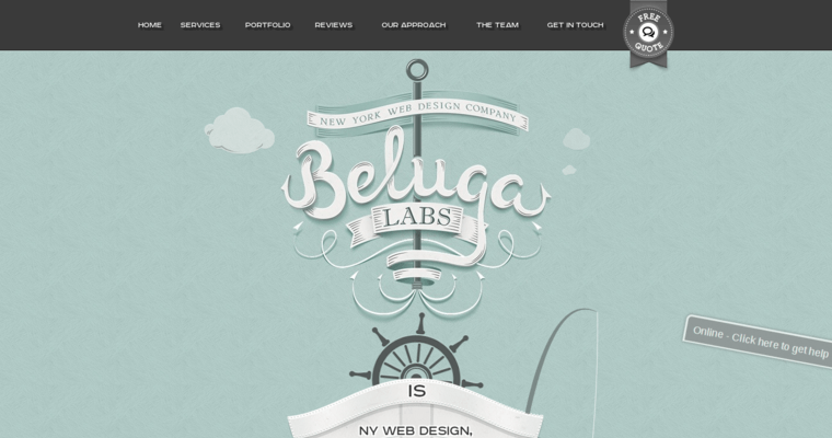 Home page of #10 Best NYC Website Design Agency: Beluga Lab