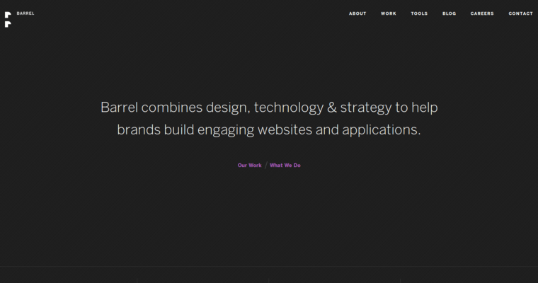 Home page of #10 Top New York City Website Design Company: Barrel