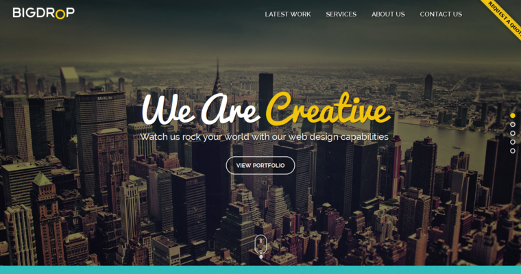 Home page of #1 Top NYC Website Development Company: Big Drop Inc