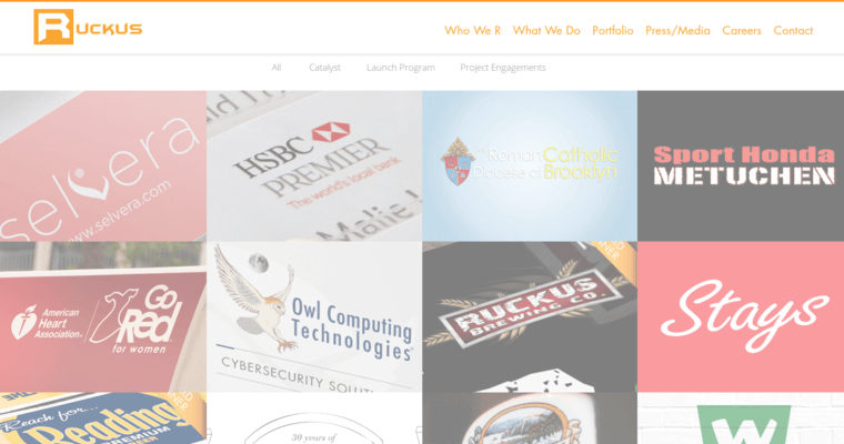 Folio page of #3 Best New York Website Design Firm: Ruckus Marketing