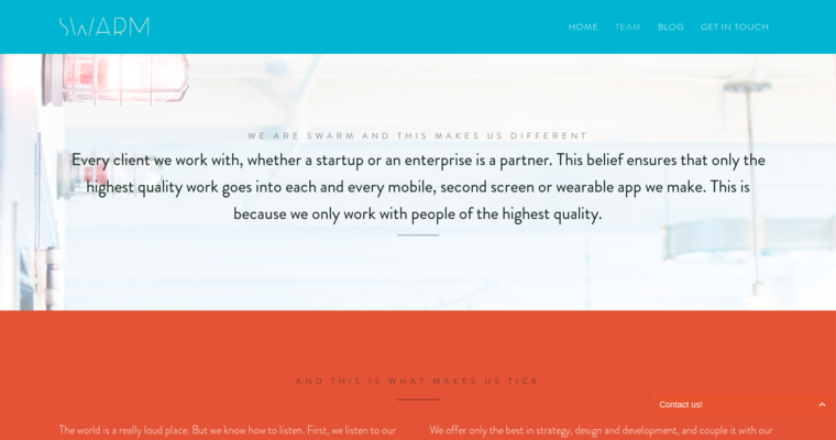 Team page of #11 Best Manhattan Website Design Firm: Swarm