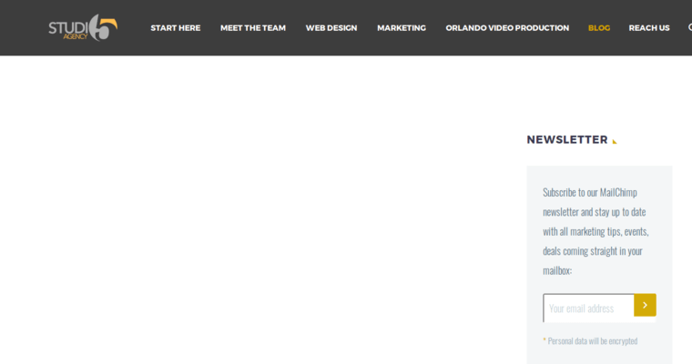 Blog page of #8 Top Orlando Web Design Business: Studio 5 Agency