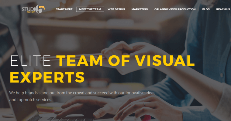 Team page of #8 Top Orlando Web Design Firm: Studio 5 Agency