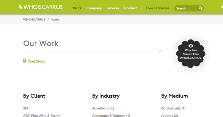 Work page of #10 Top Orlando Web Development Company: WHOISCARRUS