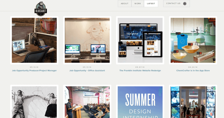 News page of #3 Top Philadelphia Web Design Agency: BlueCadet