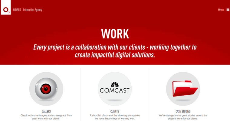 Work page of #2 Best Philadelphia Web Design Company: O3 World