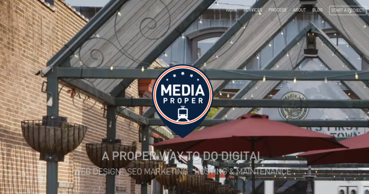 Home page of #3 Top Philadelphia Web Design Company: Media Proper