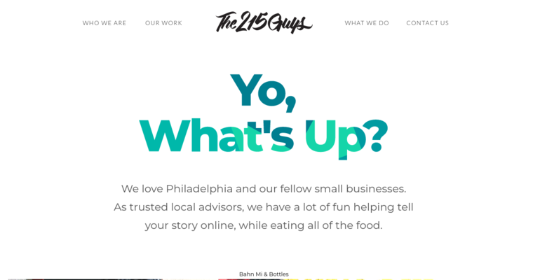 About page of #2 Top Philadelphia Web Development Company: The 215 Guys