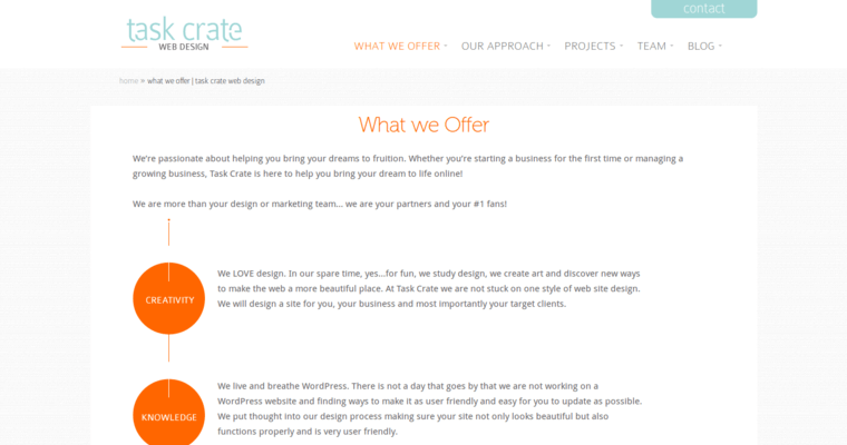 About page of #6 Leading Phoenix Web Design Company: Task Crate