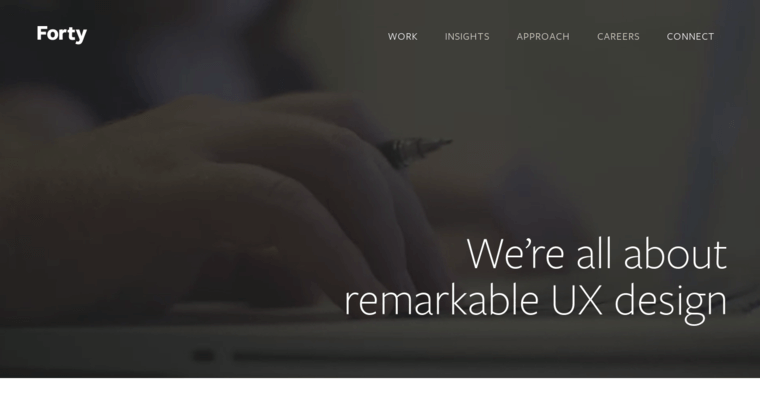 Work page of #1 Top Phoenix Website Design Company: Forty