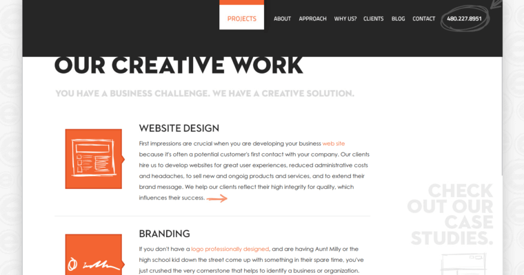 Work page of #10 Leading Phoenix Web Design Business: Effusion