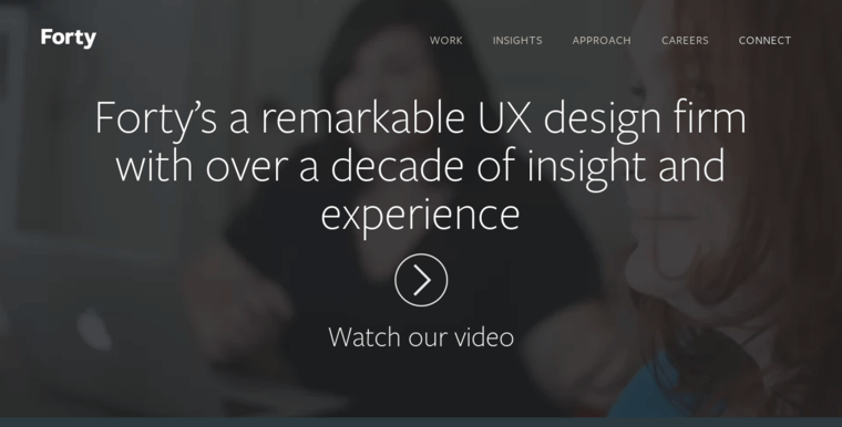 Home page of #5 Best Phoenix Website Development Agency: Forty