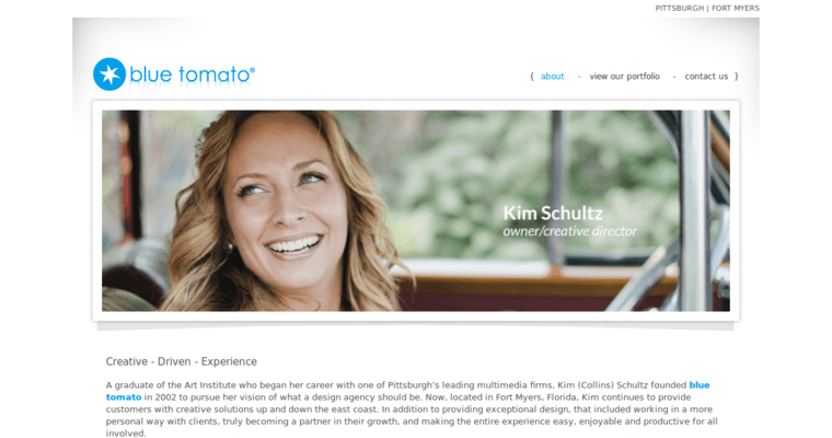 About page of #7 Best Pittsburgh Web Development Agency: Blue Tomato 