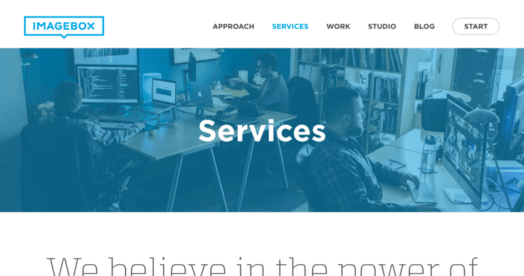 Services page of #6 Best Pittsburgh Web Development Agency: Imagebox
