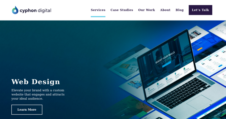 Service page of #4 Top Portland Web Design Company: Cyphon Digital