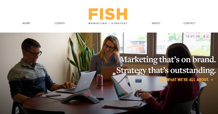 Home page of #10 Best Portland Web Development Agency: FISH Marketing