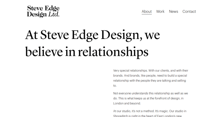 About page of #7 Leading Print Design Firm: Edge Design