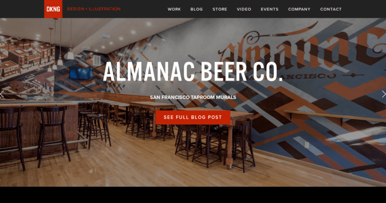 Home page of #4 Top Print Design Firm: DKNG Studios