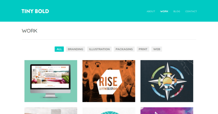 Work page of #4 Best Print Design Business: Tiny Bold