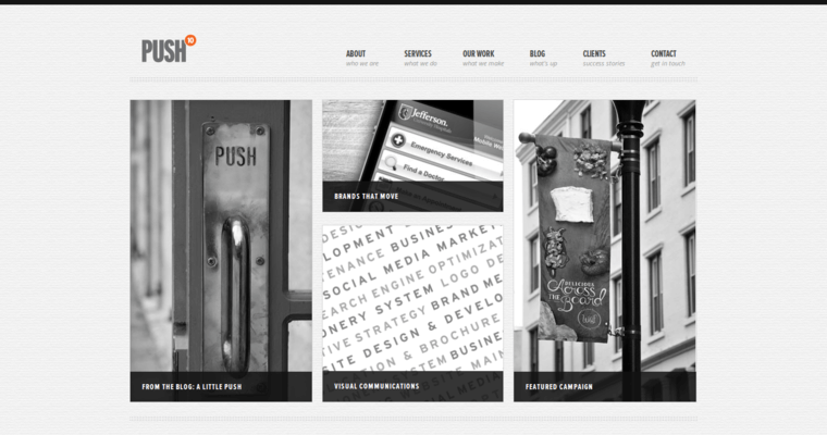 Home page of #6 Best Brochure Design Firm: Push10