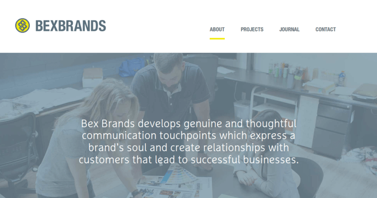 About page of #9 Best Brochure Design Firm: Bex Brands