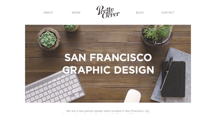 Home page of #6 Best Brochure Design Agency: Pretty Clever Design