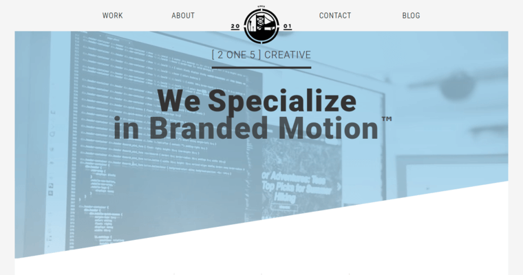 Home page of #1 Top Brochure Design Business: 2one5