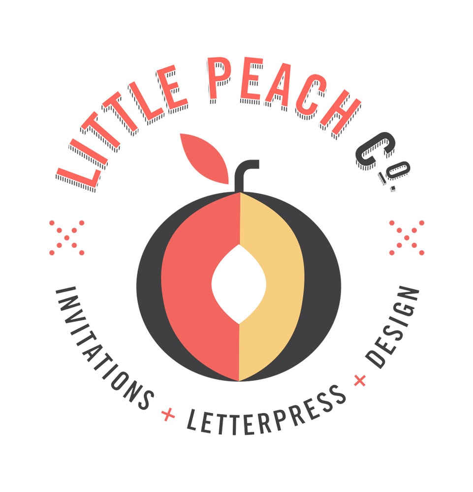  Best Invitation Design Company Logo: Little Peach Co