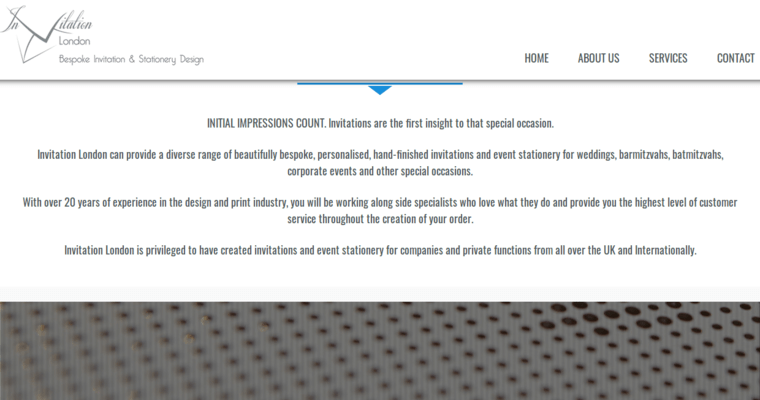 About page of #2 Top Invitation Design Company: Invitation London