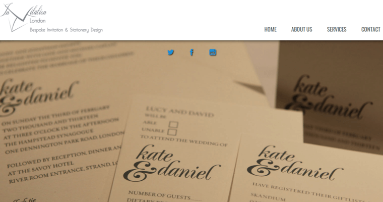 Home page of #2 Best Invitation Design Company: Invitation London