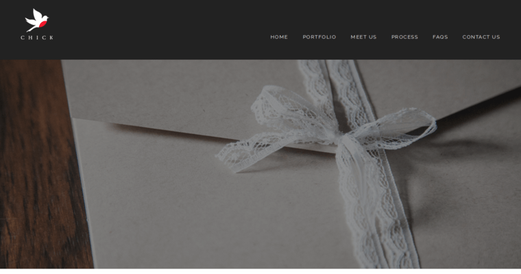 Contact page of #8 Leading Invitation Design Firm: Chick Invitations